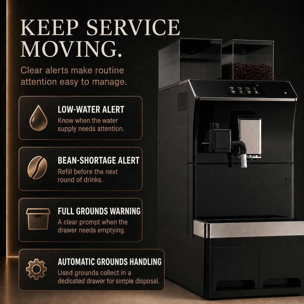 Fully Automatic Commercial Bean-to-Cup Coffee Machine | Sahovia Orivane One