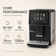 Compact Automatic Bean-to-Cup Coffee Machine for Office | Sahovia Velmora